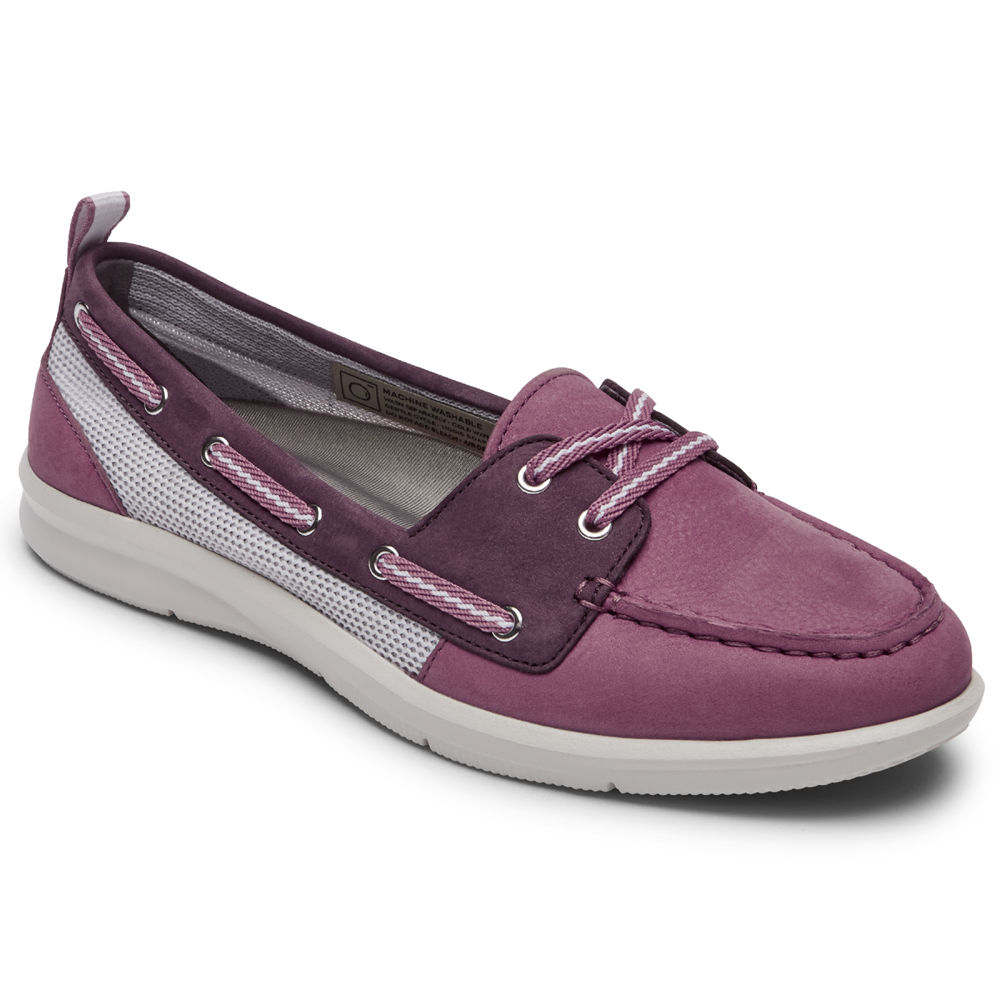 Rockport Singapore Womens Boat Shoes - Ayva Washable Pink - PK3706851